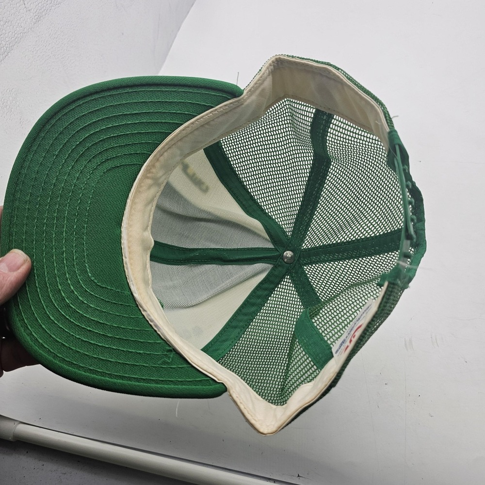 Vintage Boston Celtics Hat Cap Snap Back Large Green NBA Mesh Basketball AJD - Picture 7 of 11